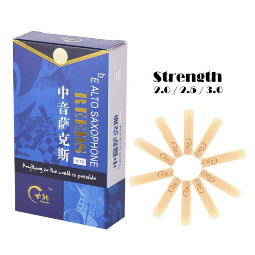 Saxophone Reed Pack - 10 Pack Alto Sax Saxophone Reeds