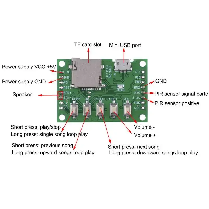 MP3 Voice Module Kit Welcomer  - огляд і ціна Audio Music Mp3 Download