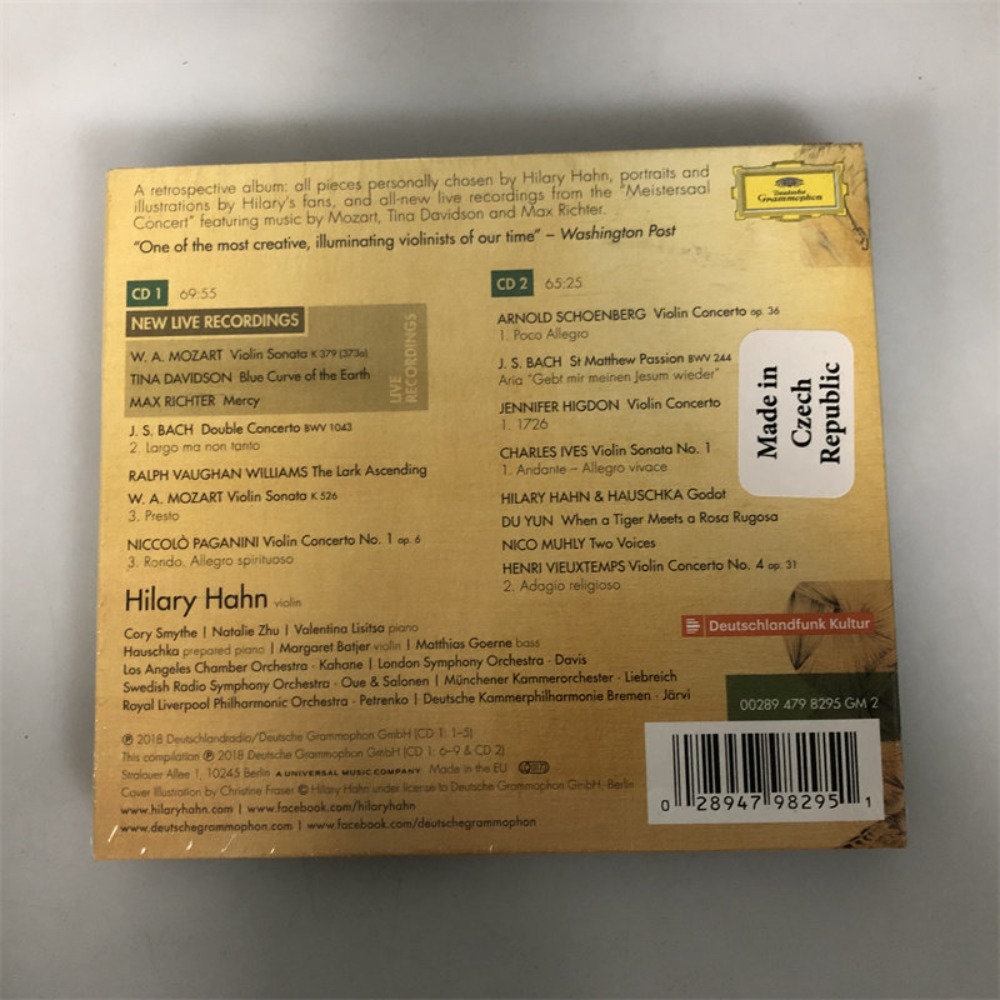 CD 'Retrospective' Hilary Hahn - огляд і ціна Audio Music Recording