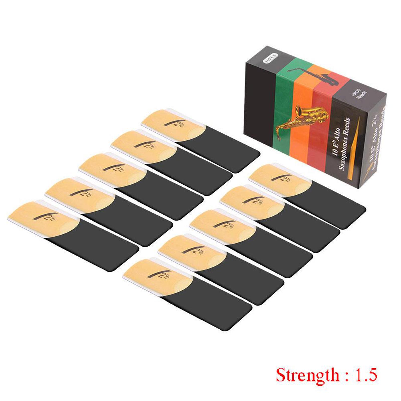 10pcs/pack Traditional Eb Alto - огляд і ціна Saxophone Reed Pack