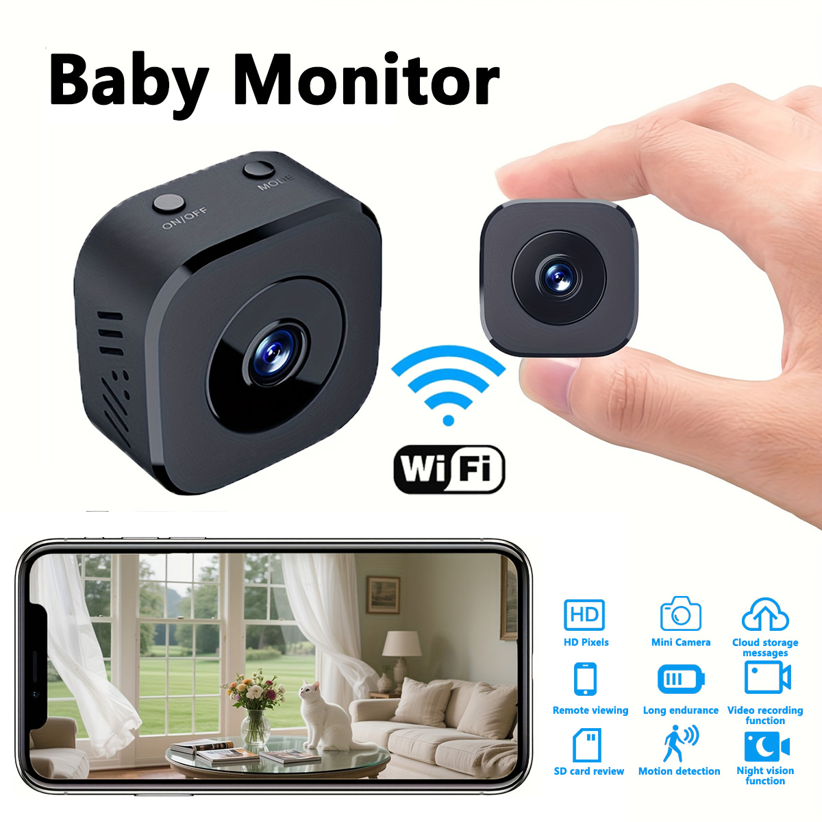 1080P HD Mini WiFi Camera Indo - огляд і ціна Audio Music Recording