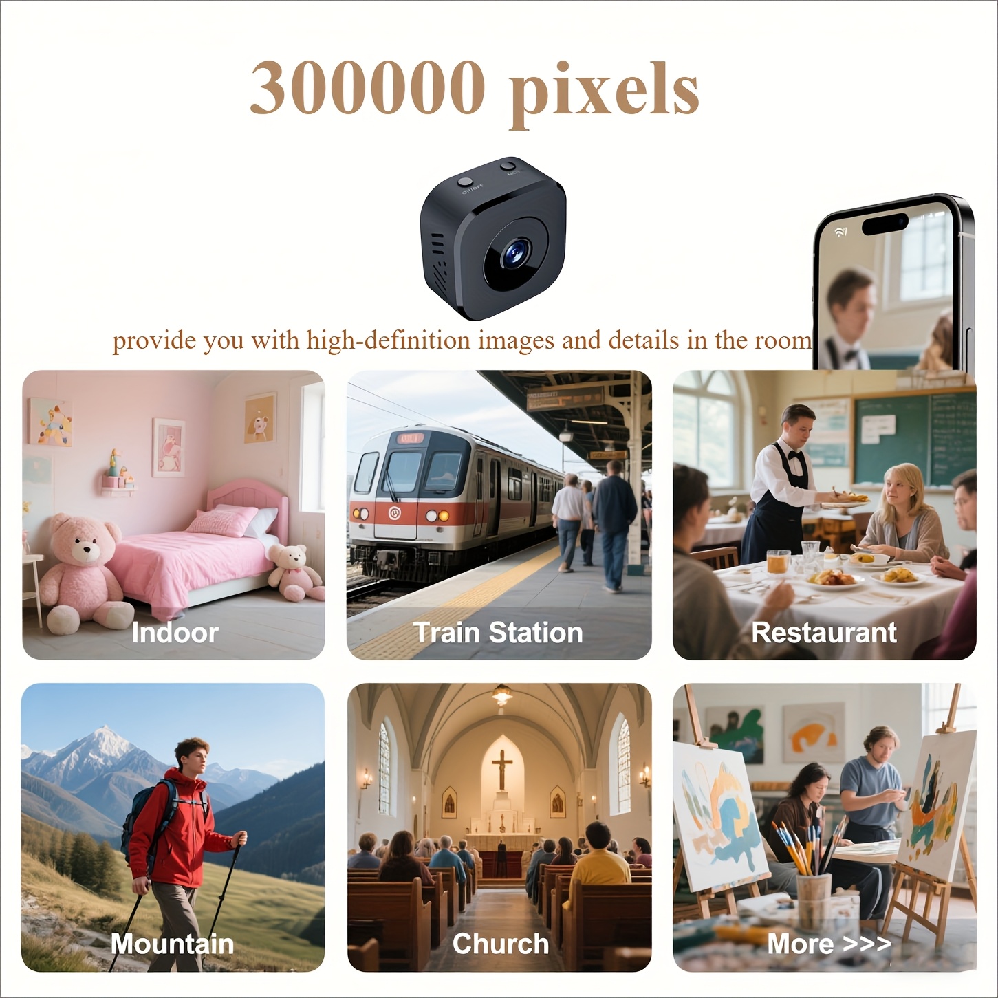 1080P HD Mini WiFi Camera Indo - огляд і ціна Audio Music Recording
