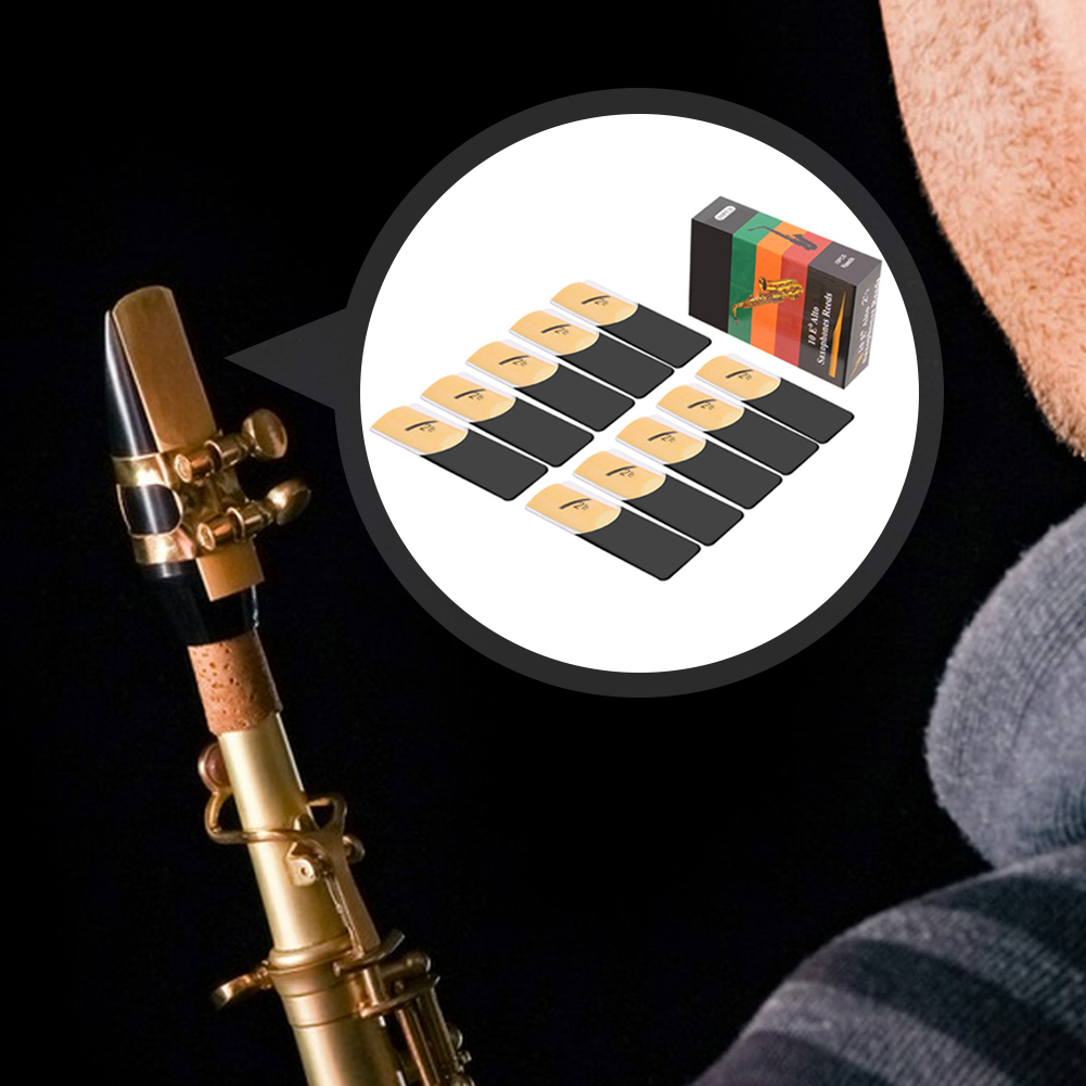 10 Pack Eb Alto Sax Reeds Saxo - огляд і ціна Saxophone Reed Pack