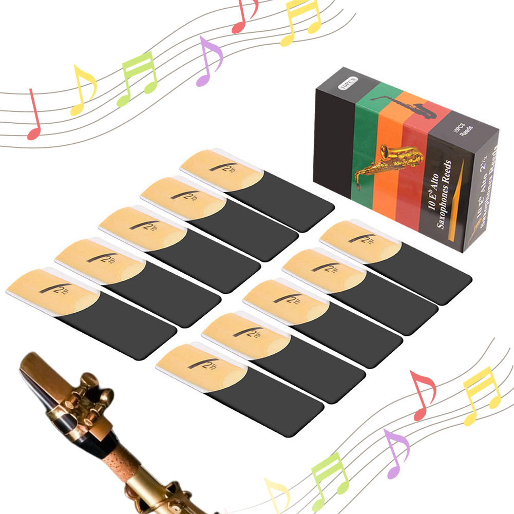 10 Pack Eb Alto Sax Reeds Alto - огляд і ціна Saxophone Reed Pack