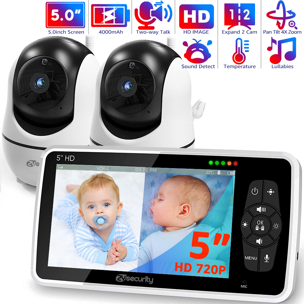 5''Video Baby Monitor with 2 C - огляд і ціна Audio Detect Music