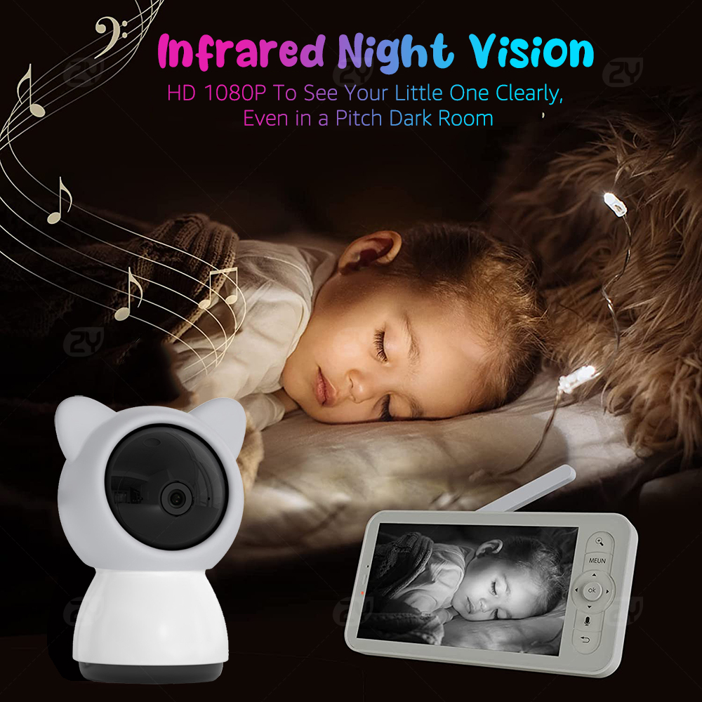 HD WiFi Baby Monitor with APP, - огляд і ціна Audio Detect Music